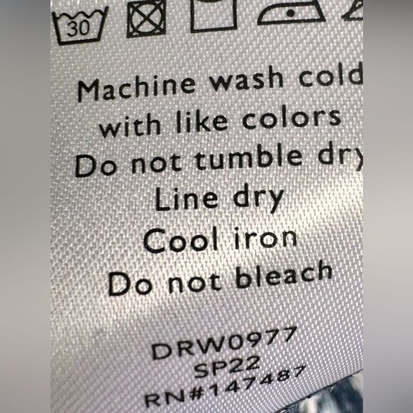 Draper James Maddie Babydoll Spring Blooms Floral Linen Smocked Dress. Small.NEW - Picture 10 of 10